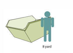 8 yard skip
